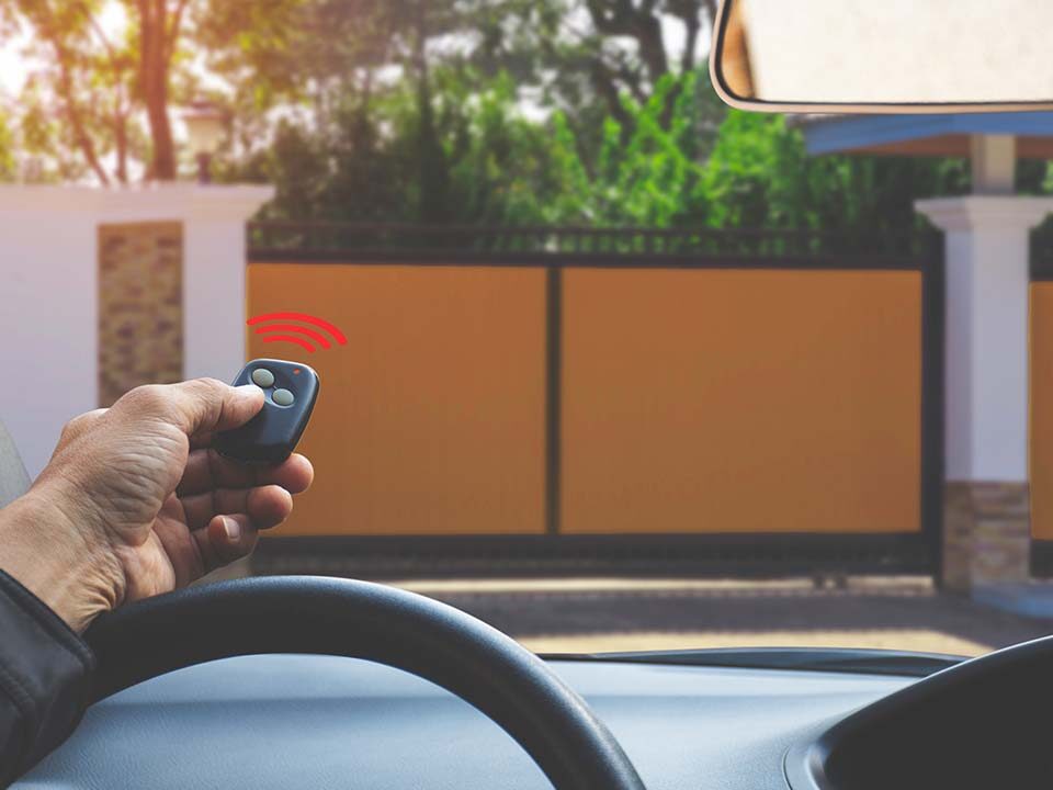 fotokomórka w bramie wjazdowej